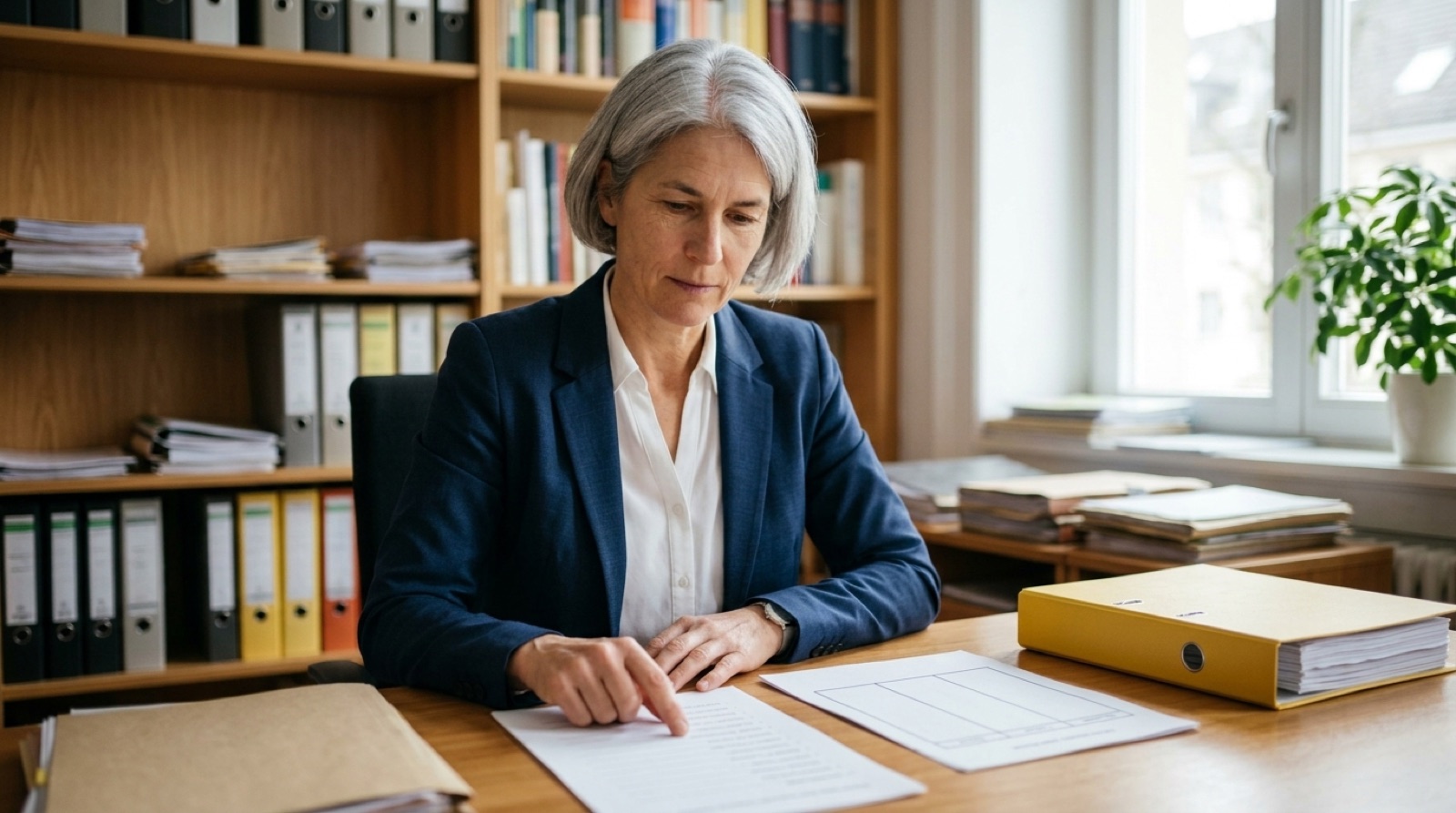 Mediatorin in ihrer Praxis (mit KI erzeugt)