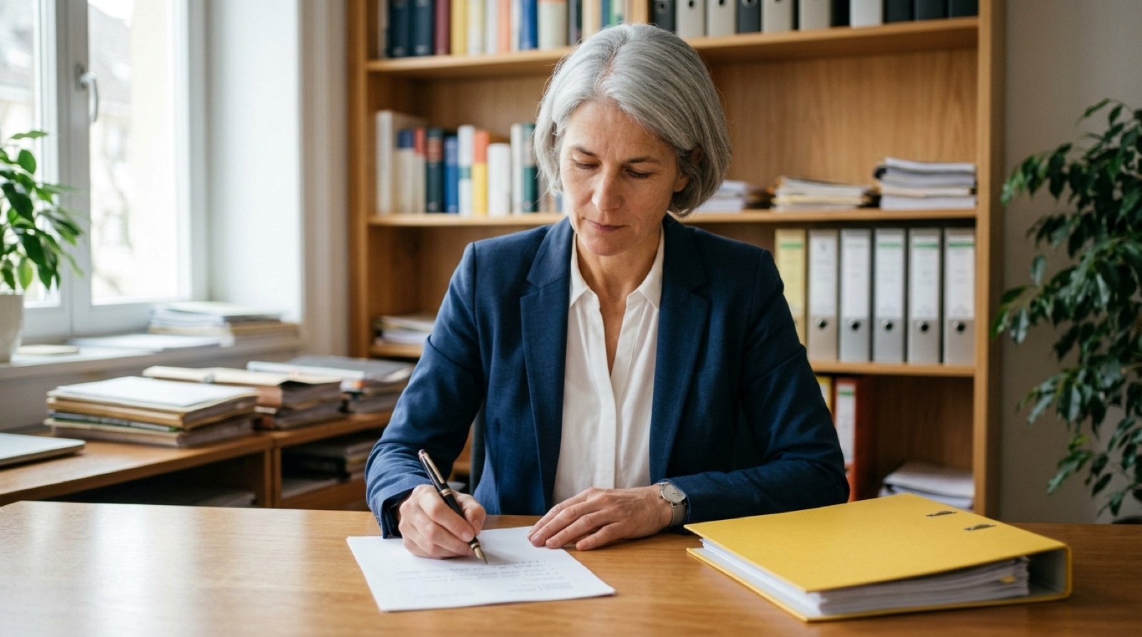 Mediatorin in ihrer Praxis (mit KI erzeugt)